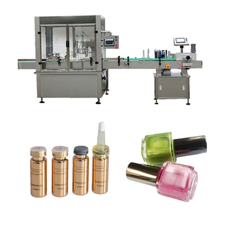 Awtomatikong Plastic Glass Bottle Medical Ointment Essential Oil Rotary Filling Plugging Capping Machine