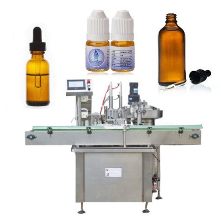 Automatic Vapor e-Liquid Oil Filling Plugging Capping Labeling Machine Para sa 15ml 20ml 50ml Amber Bottle